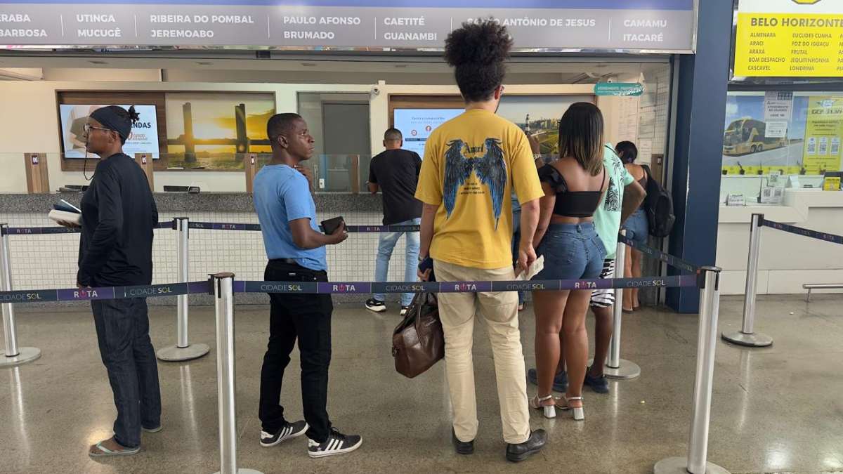Rodoviária de Feira de Santana no domingo de Eleições 2026