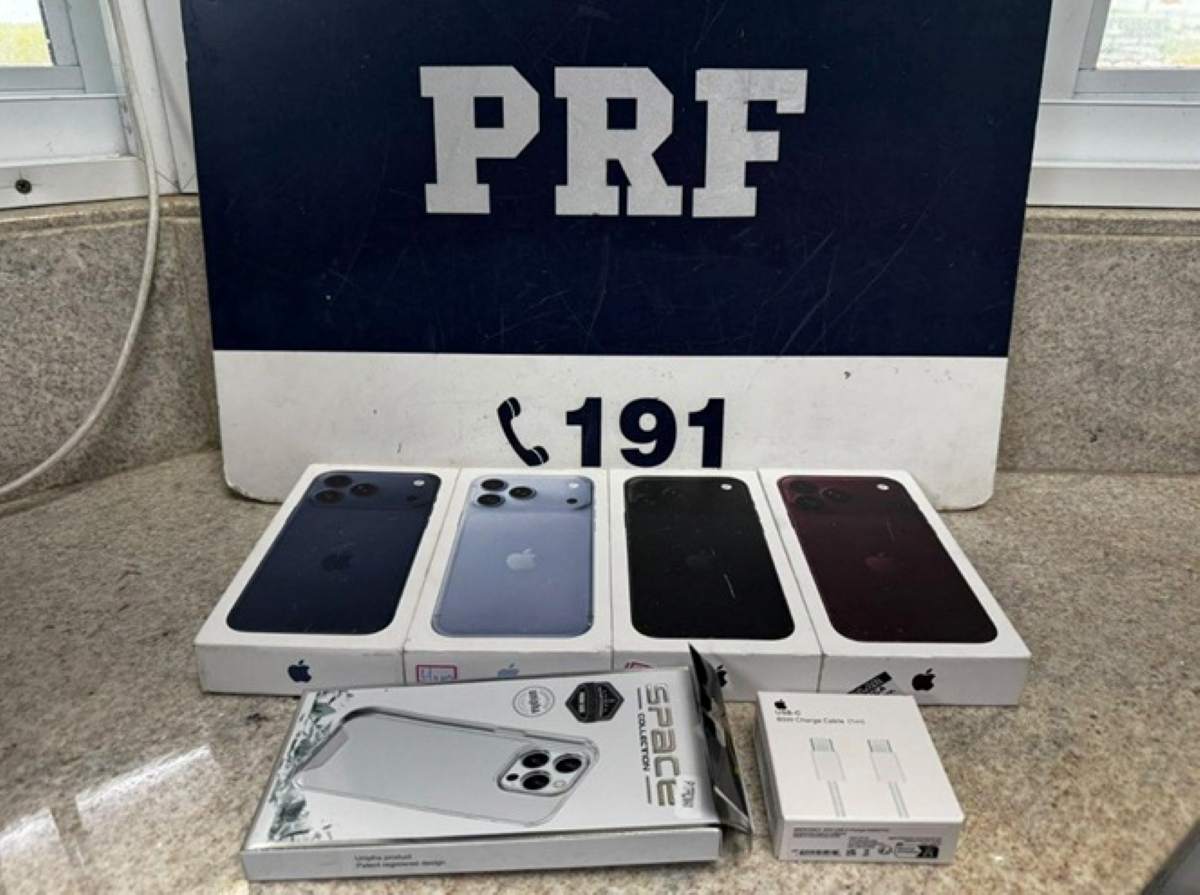 celulares iphones apreendidos
