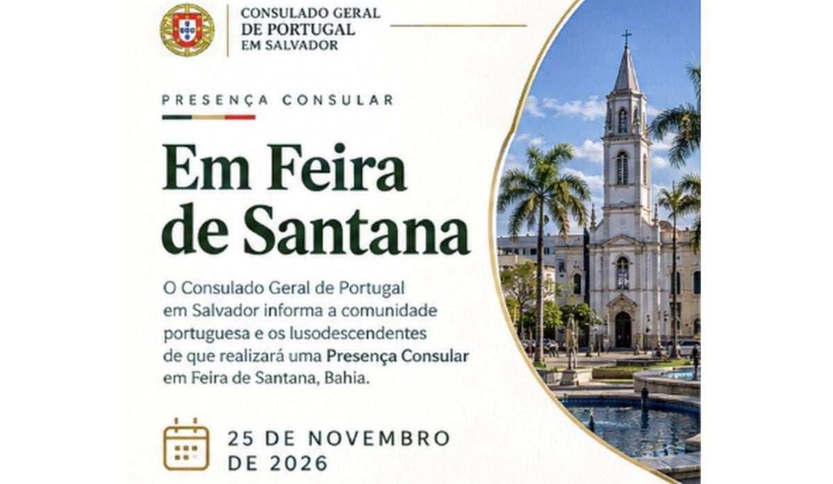 Consulado Geral de Portugal faz atendimento itinerante em Feira de Santana