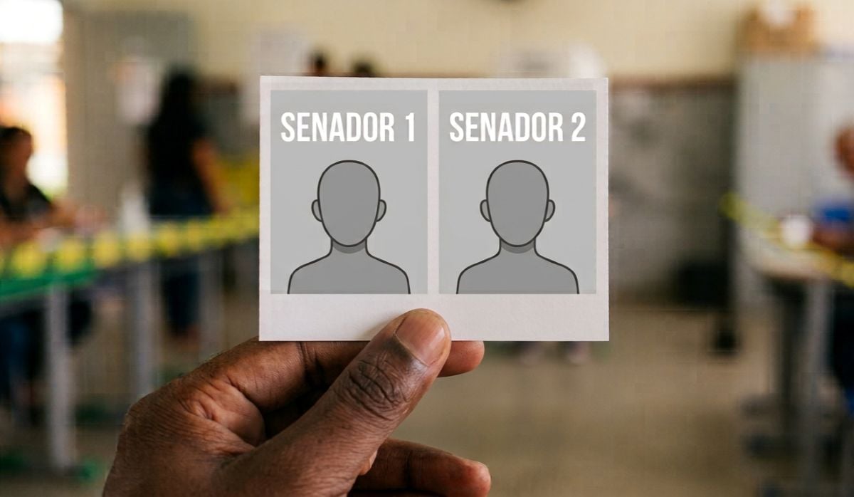 Panfleto indicando que a eleição será para dois senadores