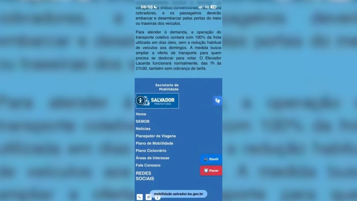  operação eleitoral contaria com 100% da frota utilizada em dias úteis, sem a redução habitual dos domingos.