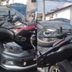 Moto-fica-em-cima-de-carro-apos-colisao-em-Jequie-Foto-Caca-Santana