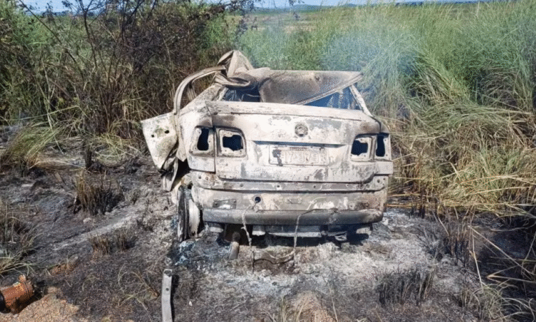 carro-pega-fogo-apos-batida-br-135-riachao-das-neves-foto-reproducao-