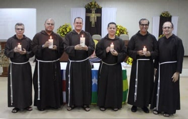 Da-esquerda-para-a-direita-Frei-Helio-Silva-Frei-Giovanni-Messias-Frei-Marcos-Martins-Frei-Mario-Sergio