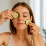 Pepino-no-rosto-como-usar-pela-manha-para-desinchar-rapido