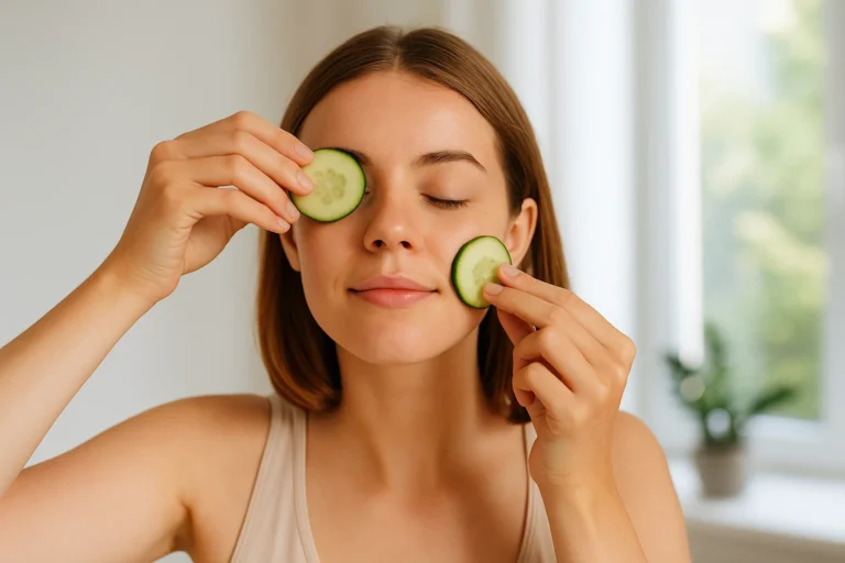 Pepino-no-rosto-como-usar-pela-manha-para-desinchar-rapido