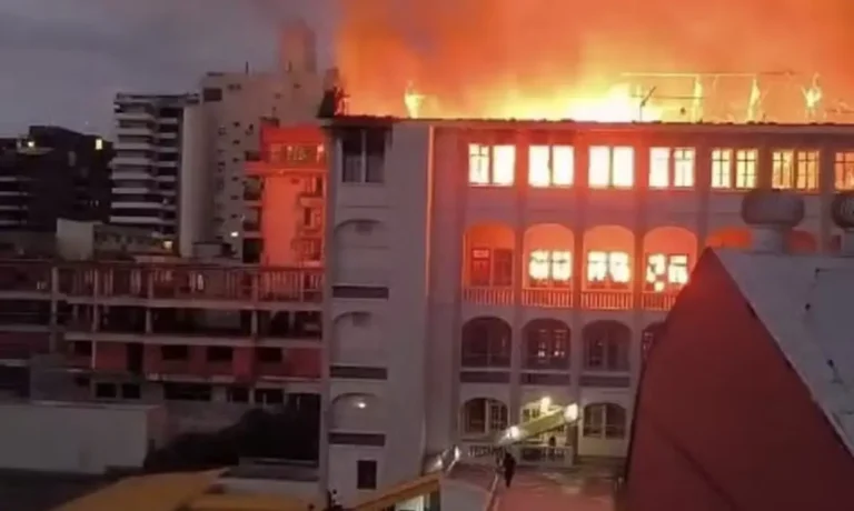 Incendio-atinge-colegio-Marista
