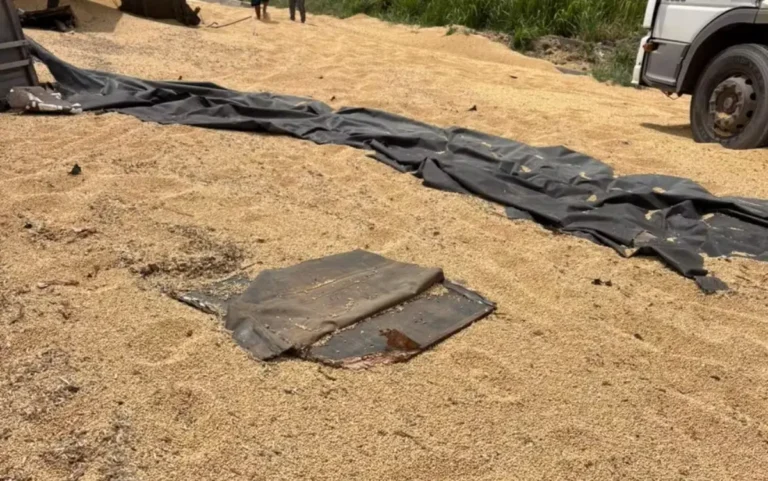 acidente-com-carreta-carga-e-saqueada