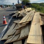 caminhao-carregado-de-madeira-tomba-na-BR-116-em-Brejoes-foto-reproducao-Blog-do-Marcos-Frahm-
