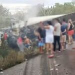 acidente-na-BR-116-colisao-van-e-onibus-foto-reproducao-