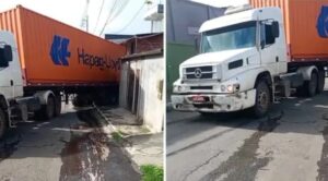 Caminhao-inavde-casa-em-Lauro-de-Freitas-Foto-Reproducao-AratuOn