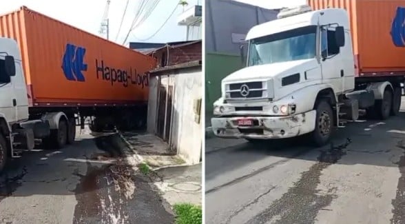 Caminhao-inavde-casa-em-Lauro-de-Freitas-Foto-Reproducao-AratuOn