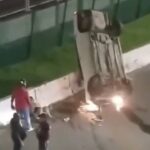 Carro-cai-de-viaduto-em-Salvador