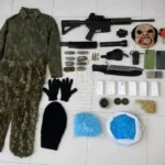 armas-roupascamufladas-drogas-suspeito-morto-acao-policial-belmonte