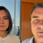 Michelle-Bolsonaro-e-Flavio-Bolsonaro