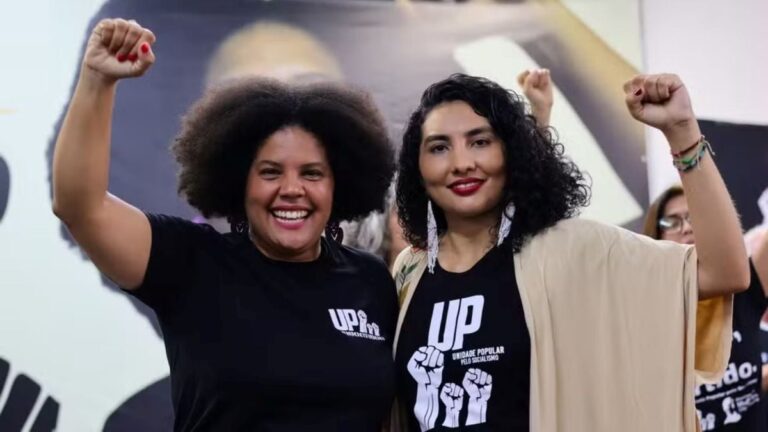 Samara-Martins-candidata-do-UP-a-Presidencia-da-Republica-e-a-vice-dela-Raquel-Bricio-Foto-Divulgacao-UP