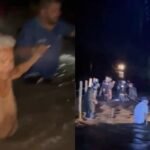Enxurrada-arrasta-ambulancia-e-moradores-fazem-corrente-humana-para-resgatar-ocupantes