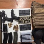 Fuzis-e-pistolas-apreendidos-apos-confronto-na-BR-367-Foto-Reproducao-Radar-News